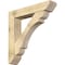 Ekena Millwork Olympic Slat Rough Sawn Bracket w/ Offset Brace, Douglas Fir, 8"W x 40"D x 40"H BKT0806X40X40OLY06RDF - alternate 1